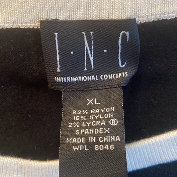 NWT INC International Concepts black sweater XL - Picture 4 of 8